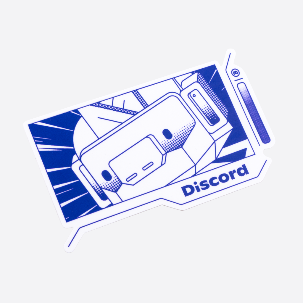 Mech Sticker – Discord Powered by DOTEXE